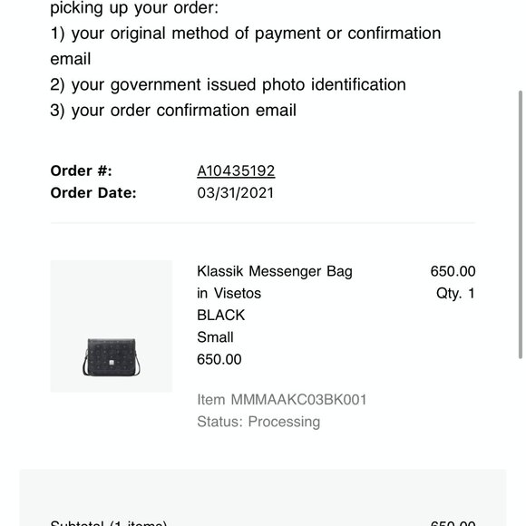 mcm visetos crossbody bag (authentic) - Picture 4 of 5